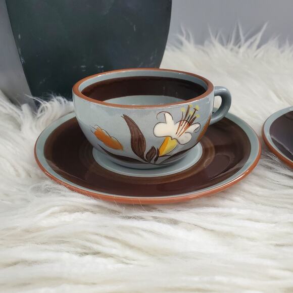 Stangl Pottery Vintage Golden Harvest Coffee Tea Cup & Saucer Set - Picture 2 of 12